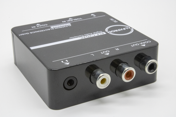THE ALFATRON ALF-CVDAC DIGITAL AUDIO CONVERTER IS DESIGNED TO CONVERT COAXIAL OR TOSLIK